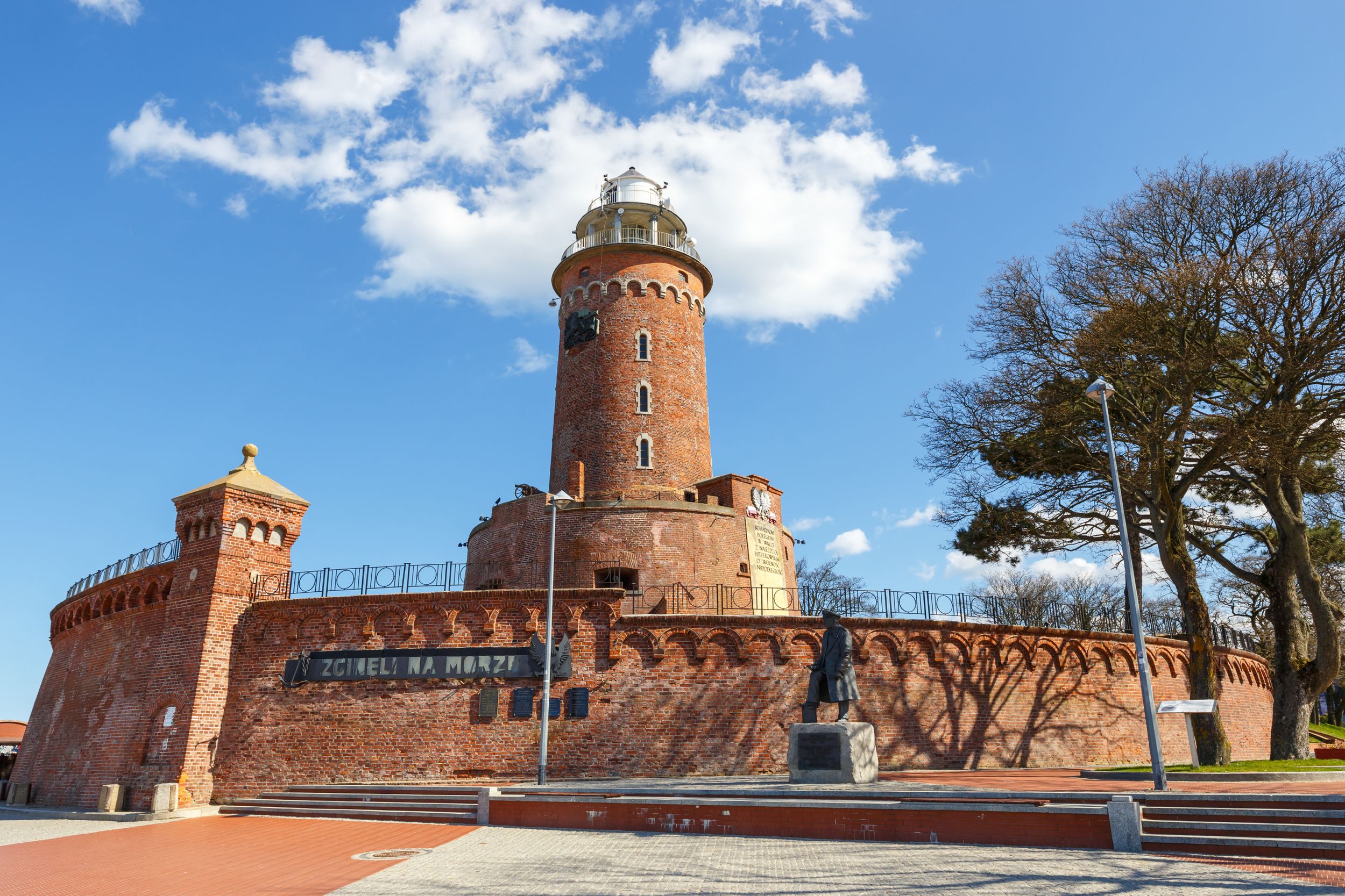 Harbor and the lighthouse in Kolobrzeg, Poland