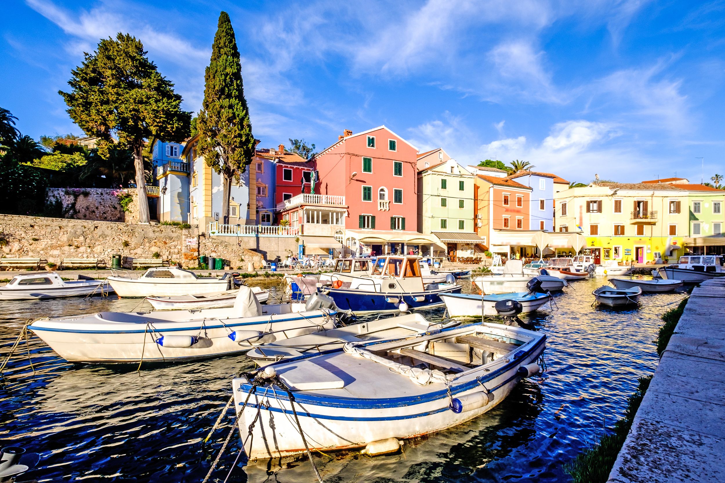 old harbor of veli losinj - cres - croatia