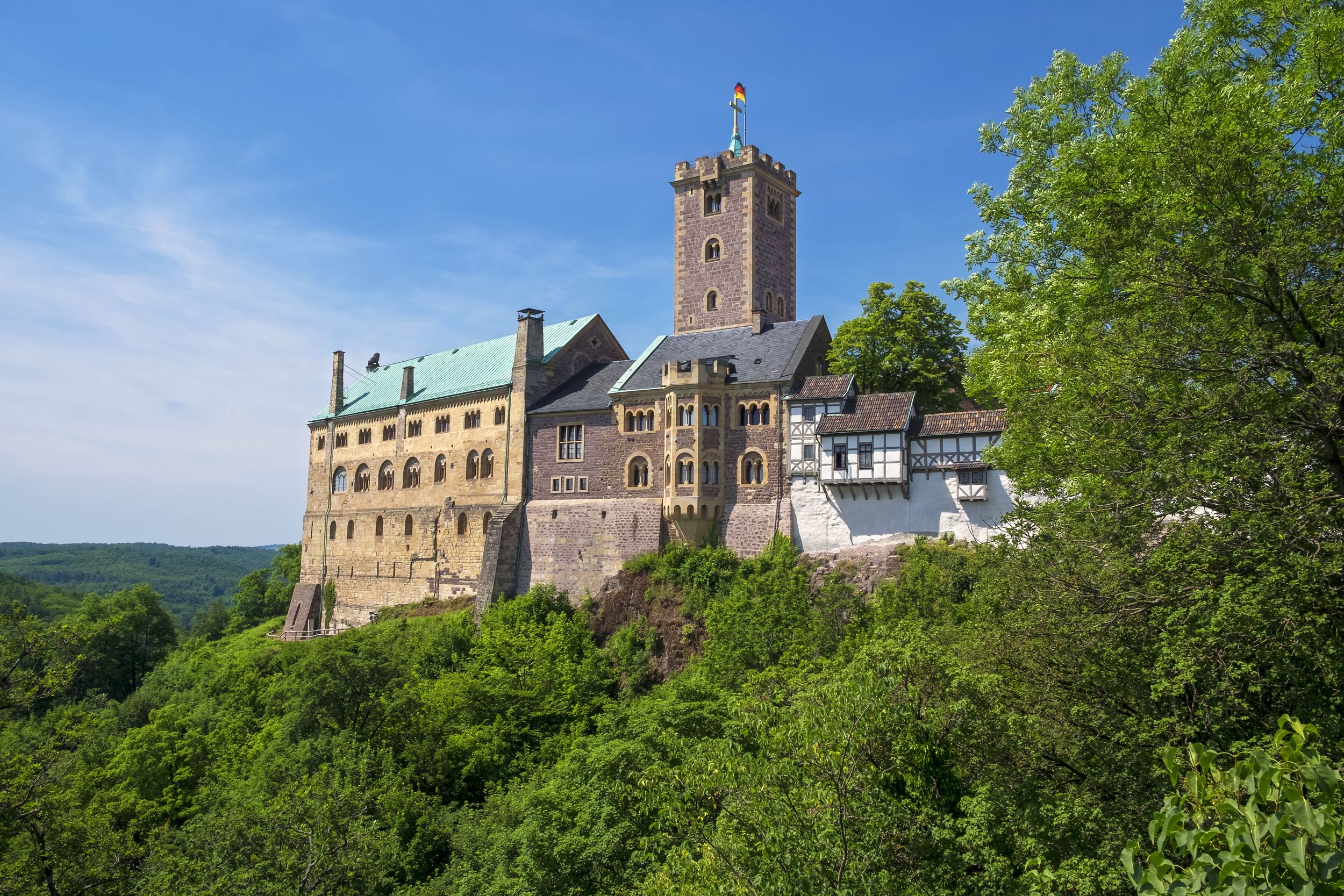 Die Wartburg bei Eisenach, Thüringen, Deutschland.