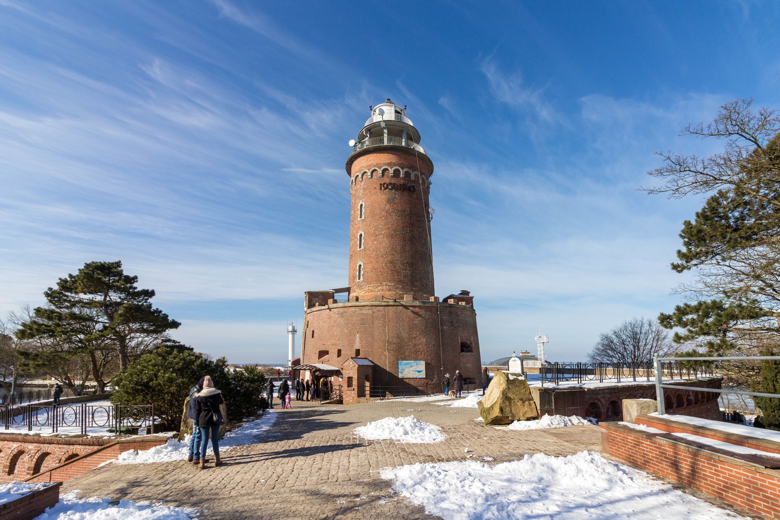 Leuchtturm Kolberg im Winter