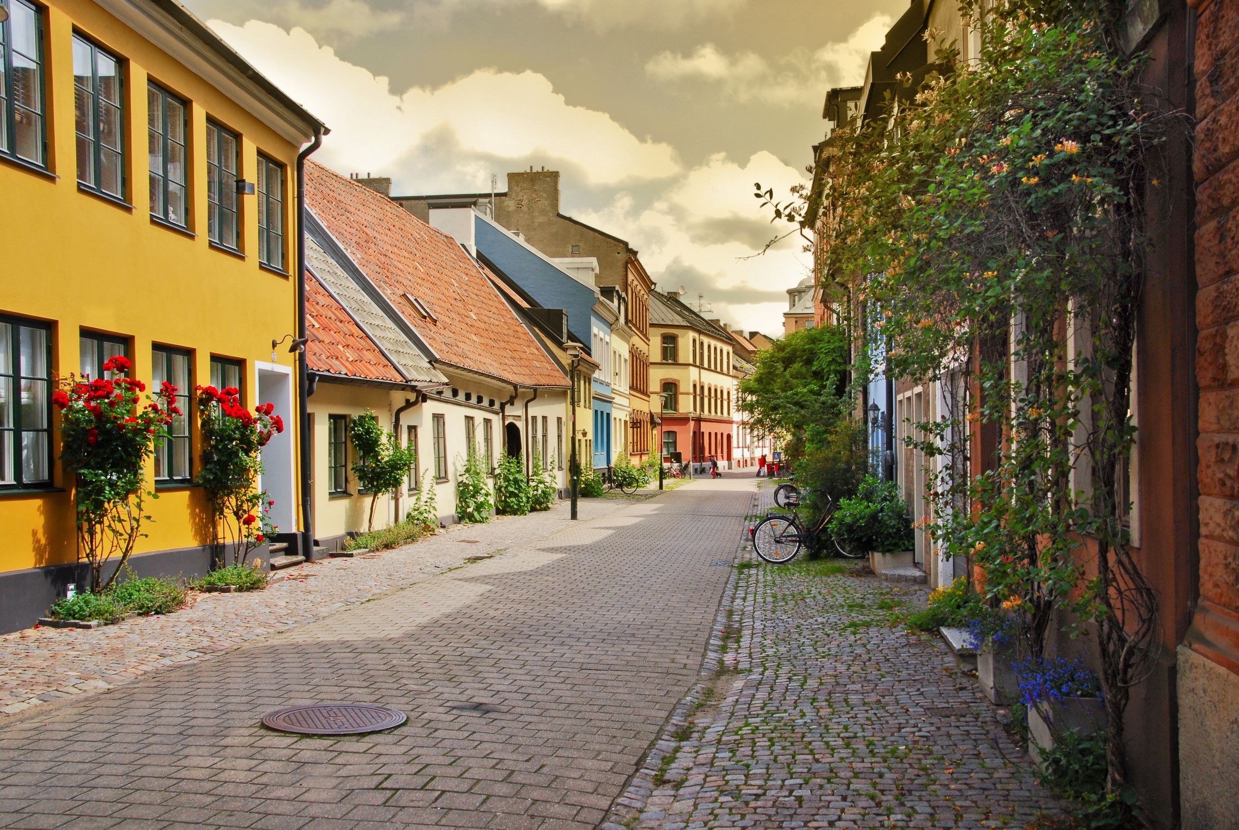 A side street in Malmo,Sweden