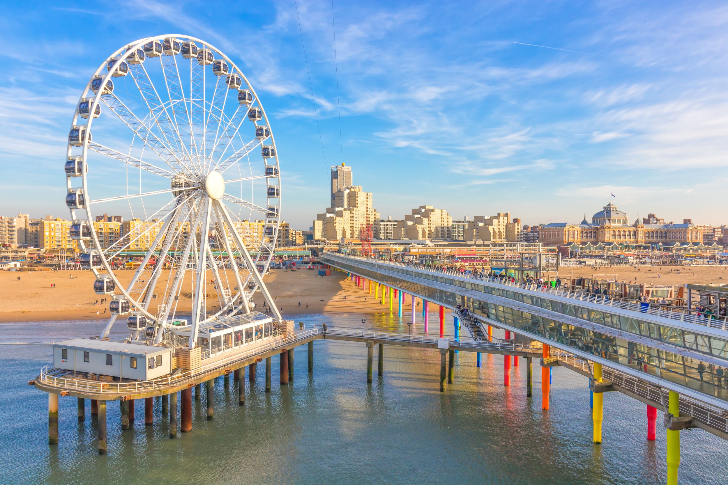 The Ferris Wheel & The Pier at Scheveningen in Netherlands