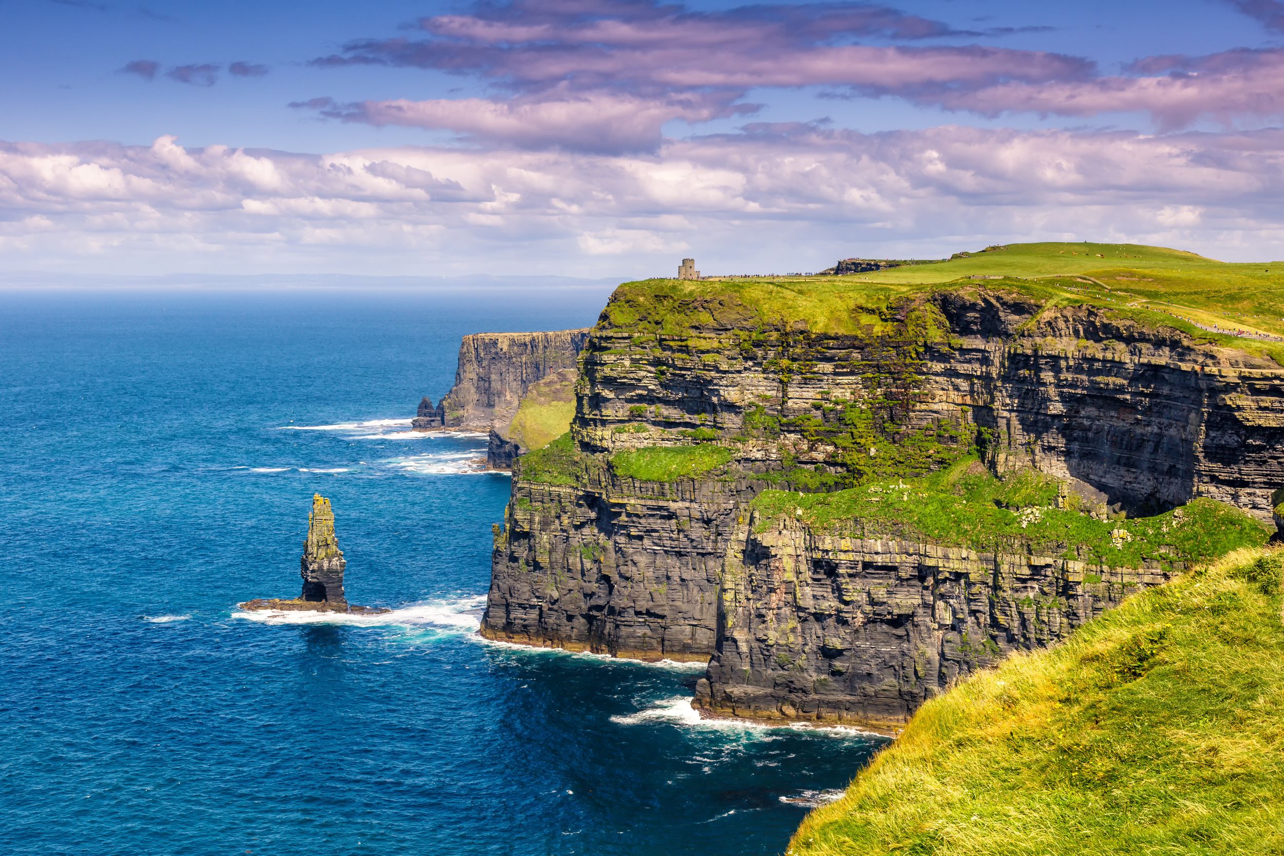 Cliffs of Moher Klippen Irland Reise Meer Tourismus Natur Ozean Atlant