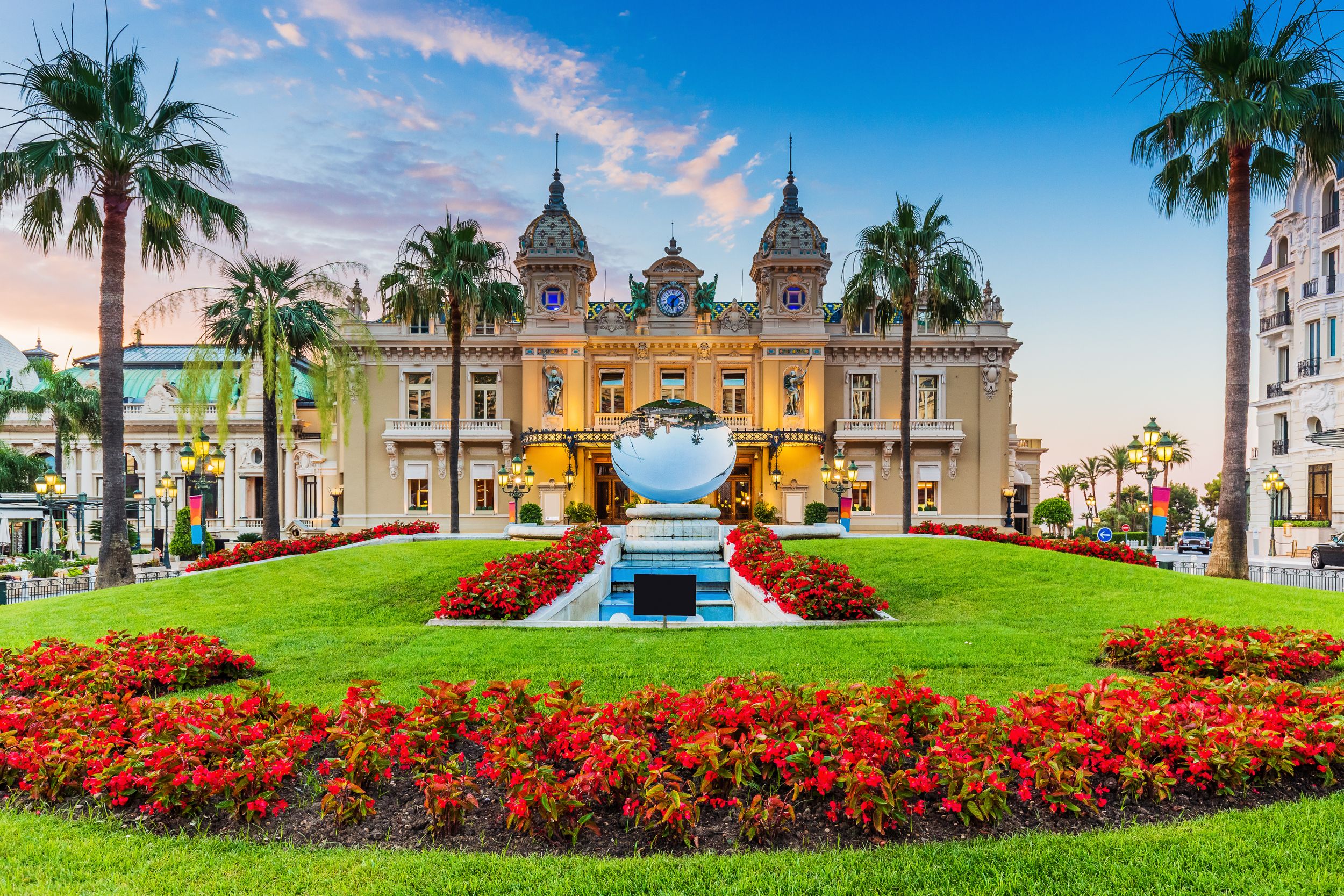 Monte Carlo, Monaco. Front of the Grand Casino.