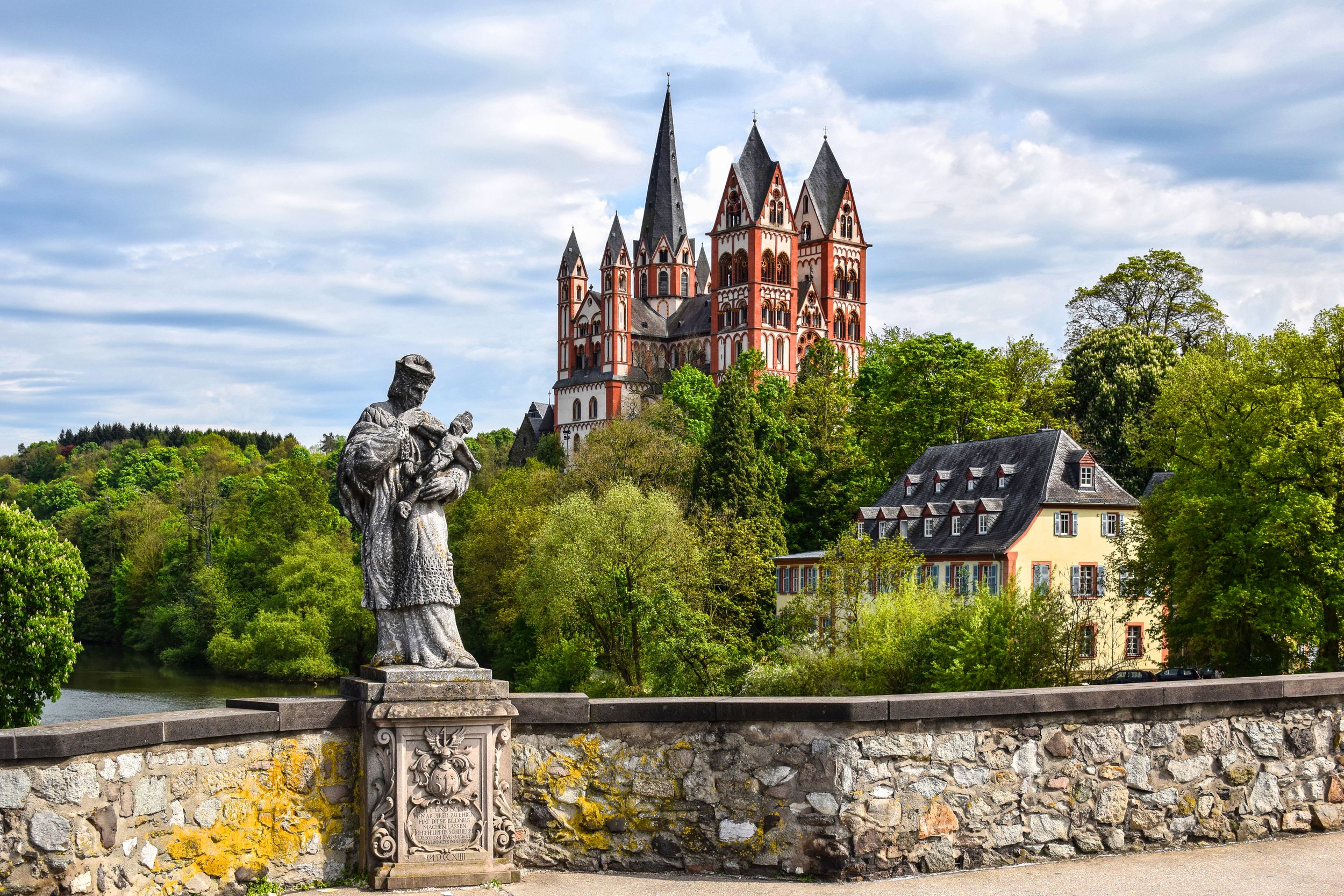 The Catholic Cathedral of Limburg at the river Lahn (German: Dom zu Li