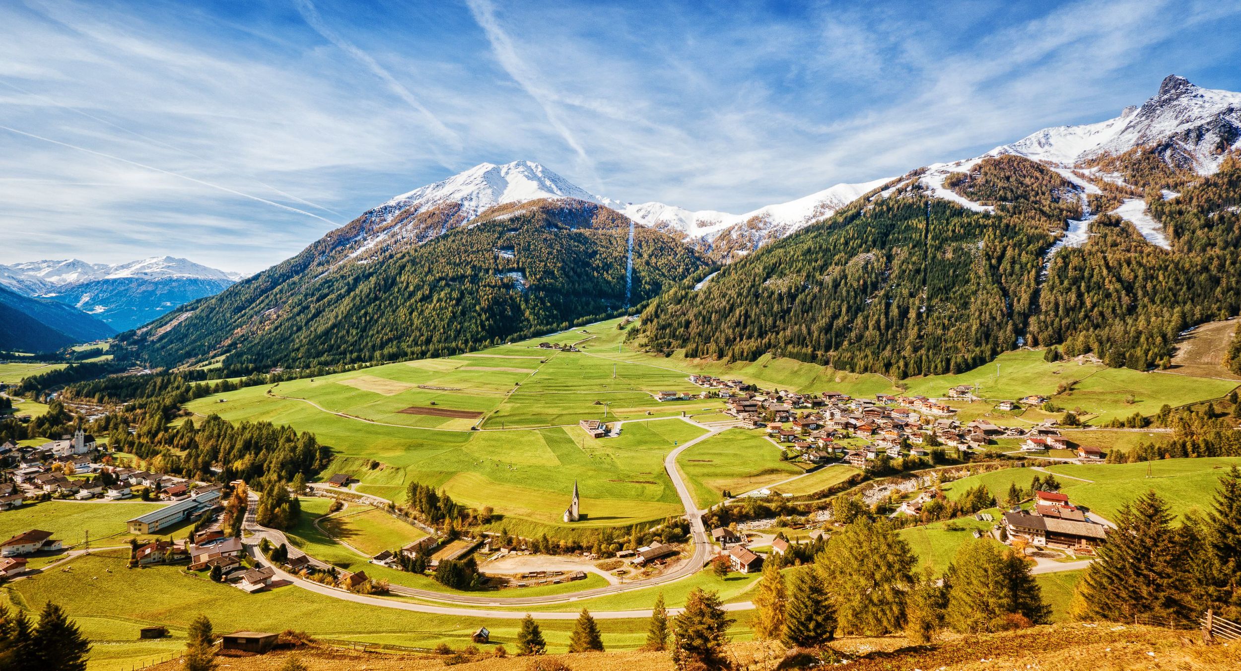 valley in austria near the grossglockner mountain (kals am grossglockn