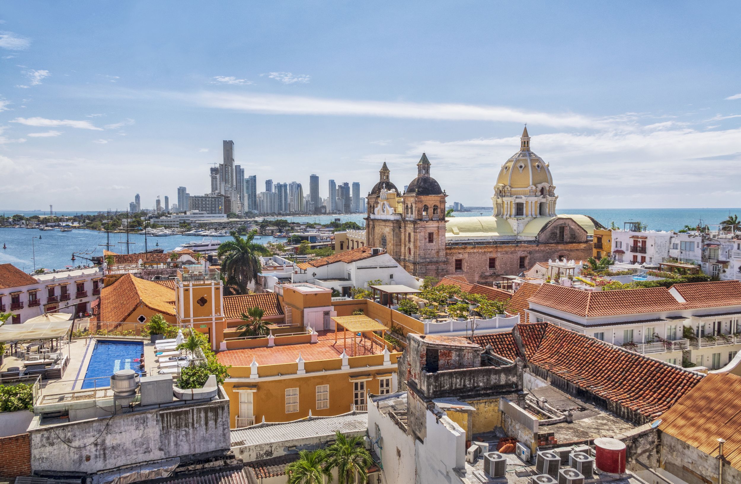 Cartagena - Colombia - South America - February 20, 2020: This church 