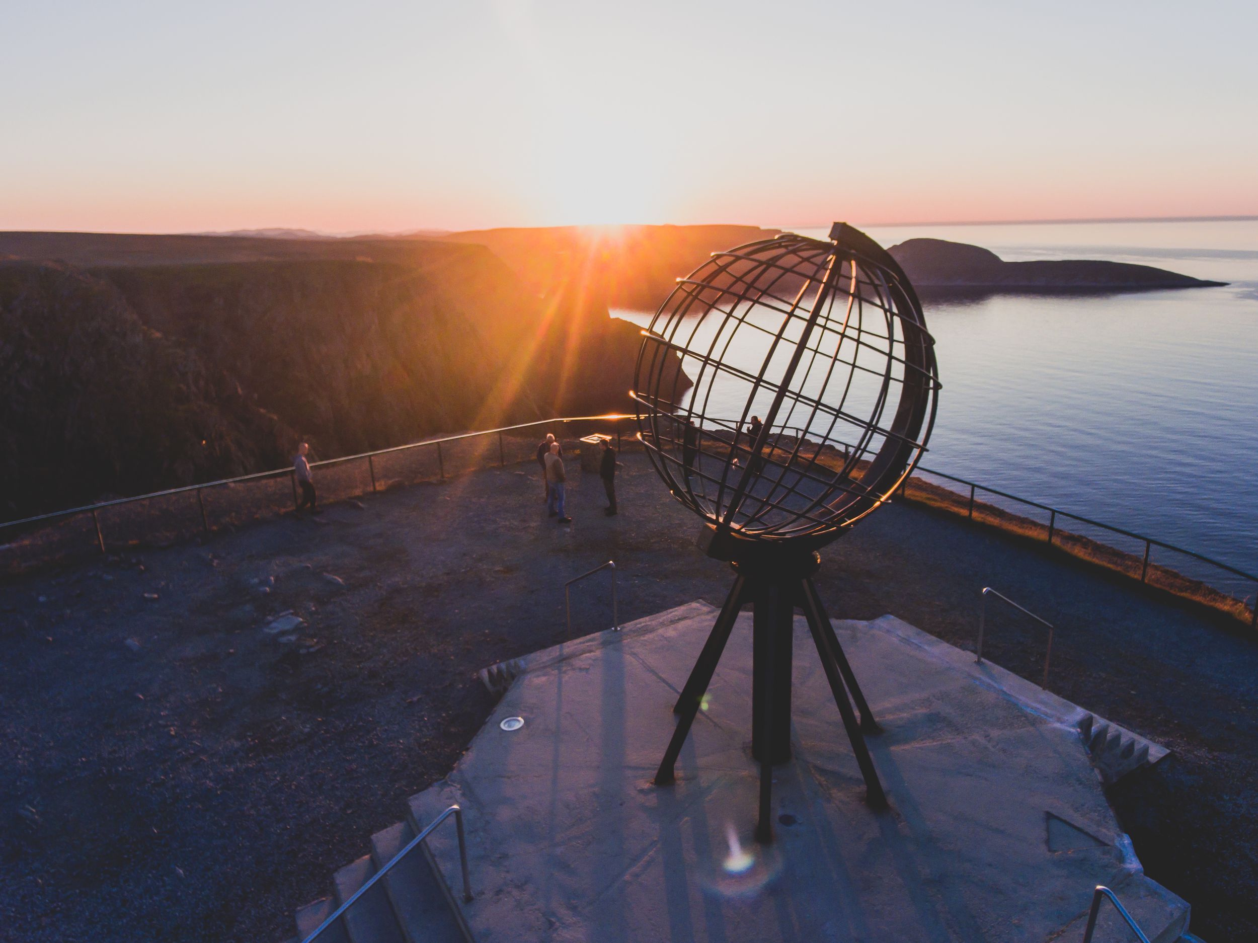 View of Nordkapp, the North Cape, Norway, the northernmost point of ma