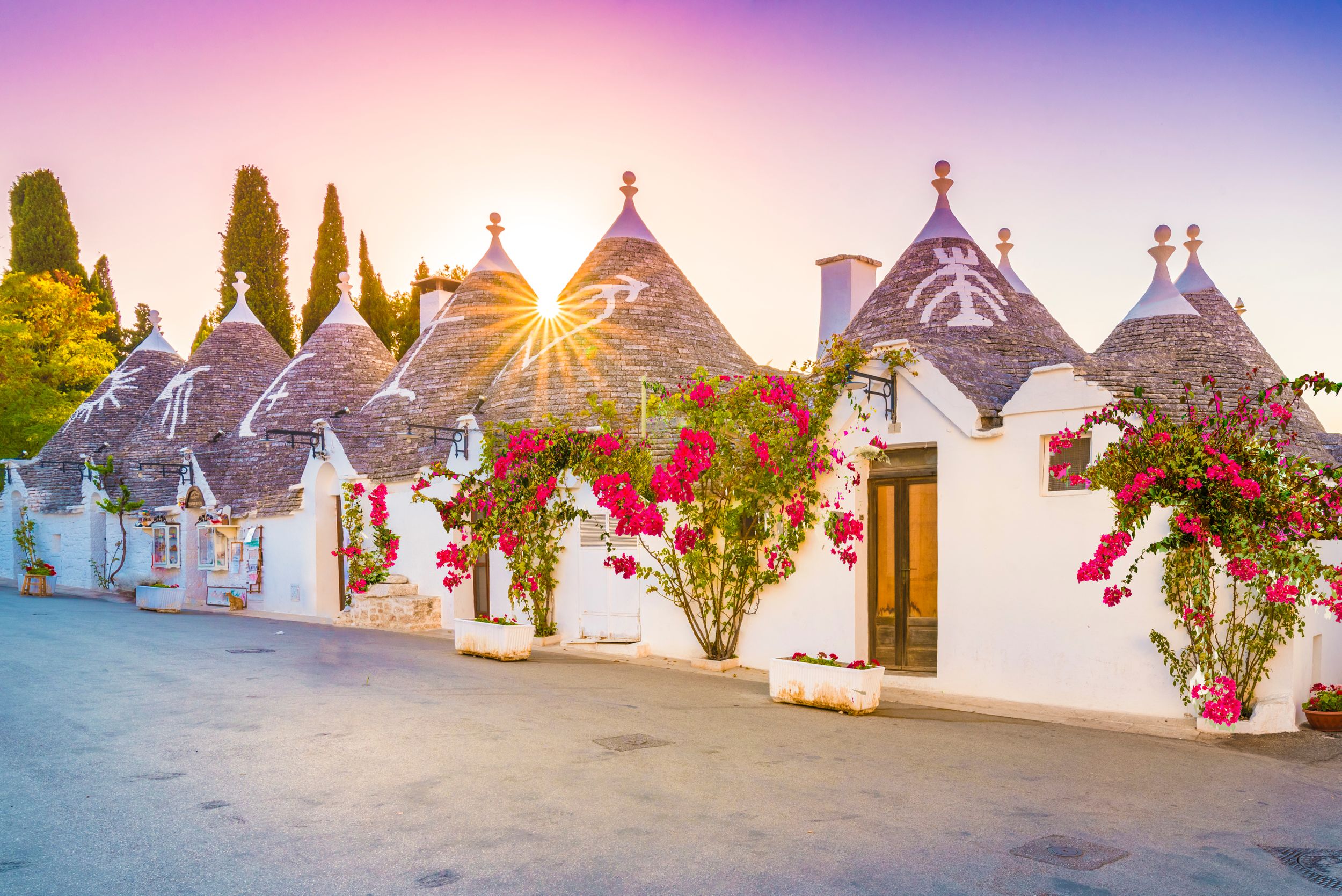 Trulli houses in Alberobello city, Apulia, Italy.