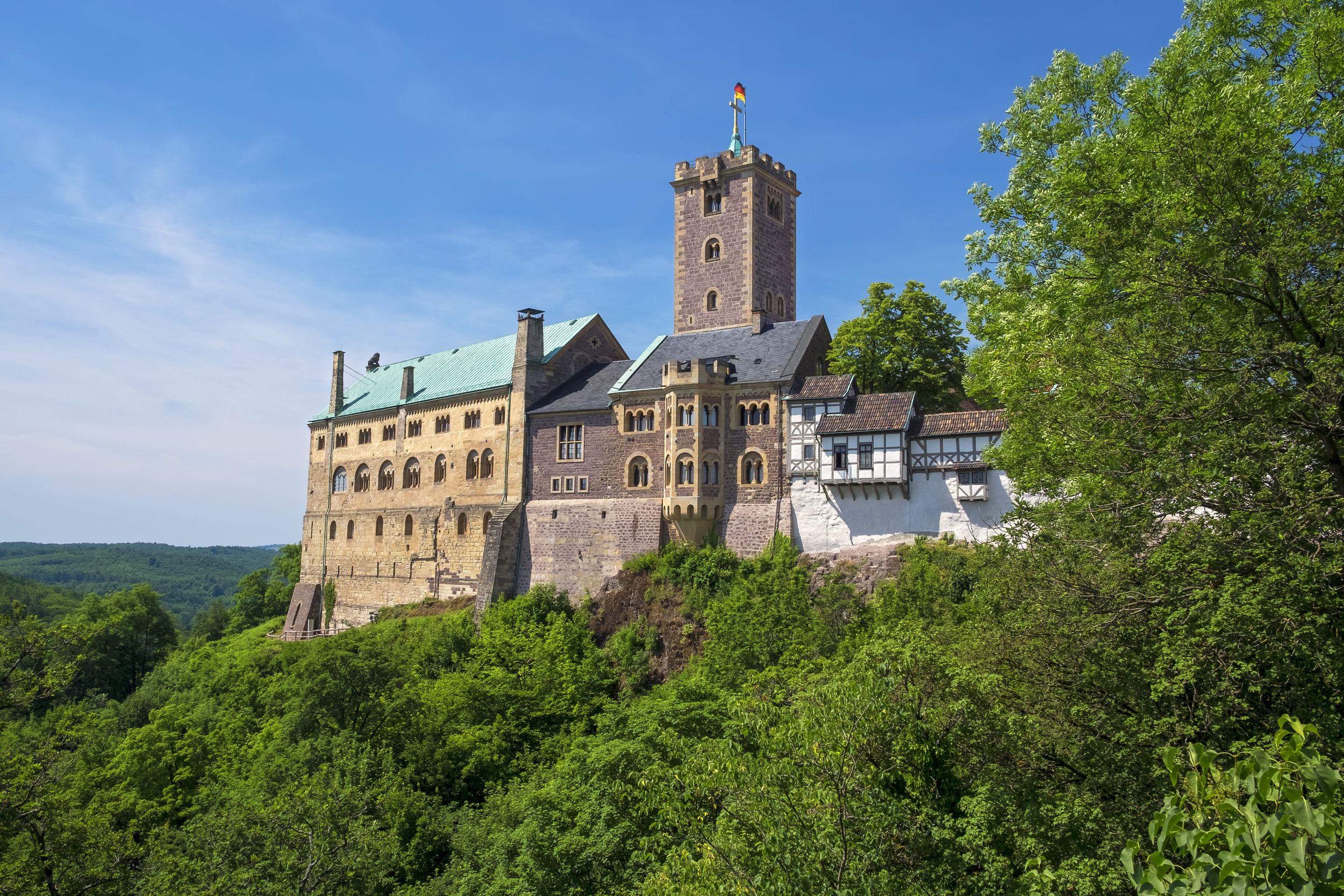 Die Wartburg bei Eisenach, Thüringen, Deutschland.