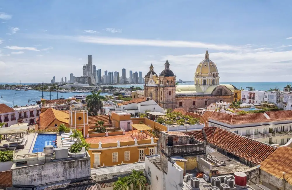 Cartagena - Colombia - South America - February 20, 2020: This church 