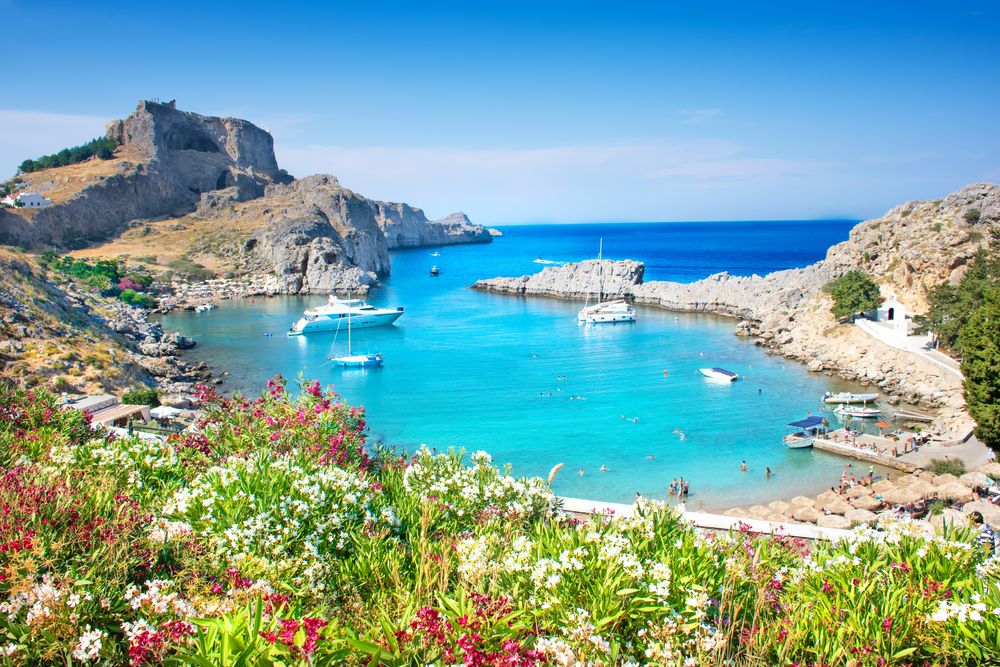 Küste von Lindos auf Rhodos