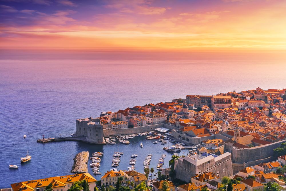 Altstadt von Dubrovnik von oben